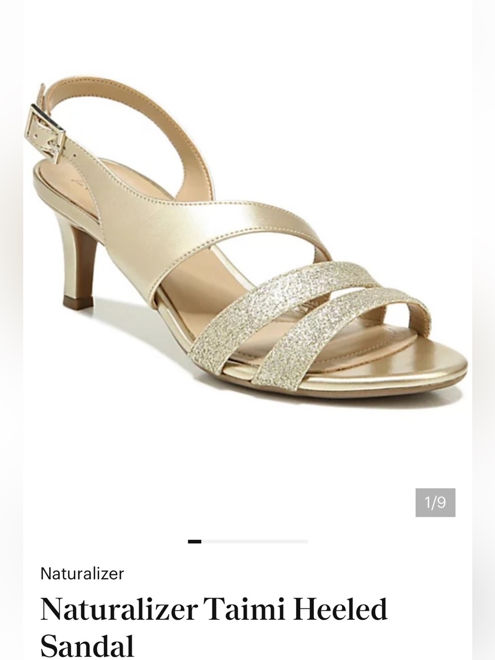 Naturalizer Silver Women's Strappy Sandals